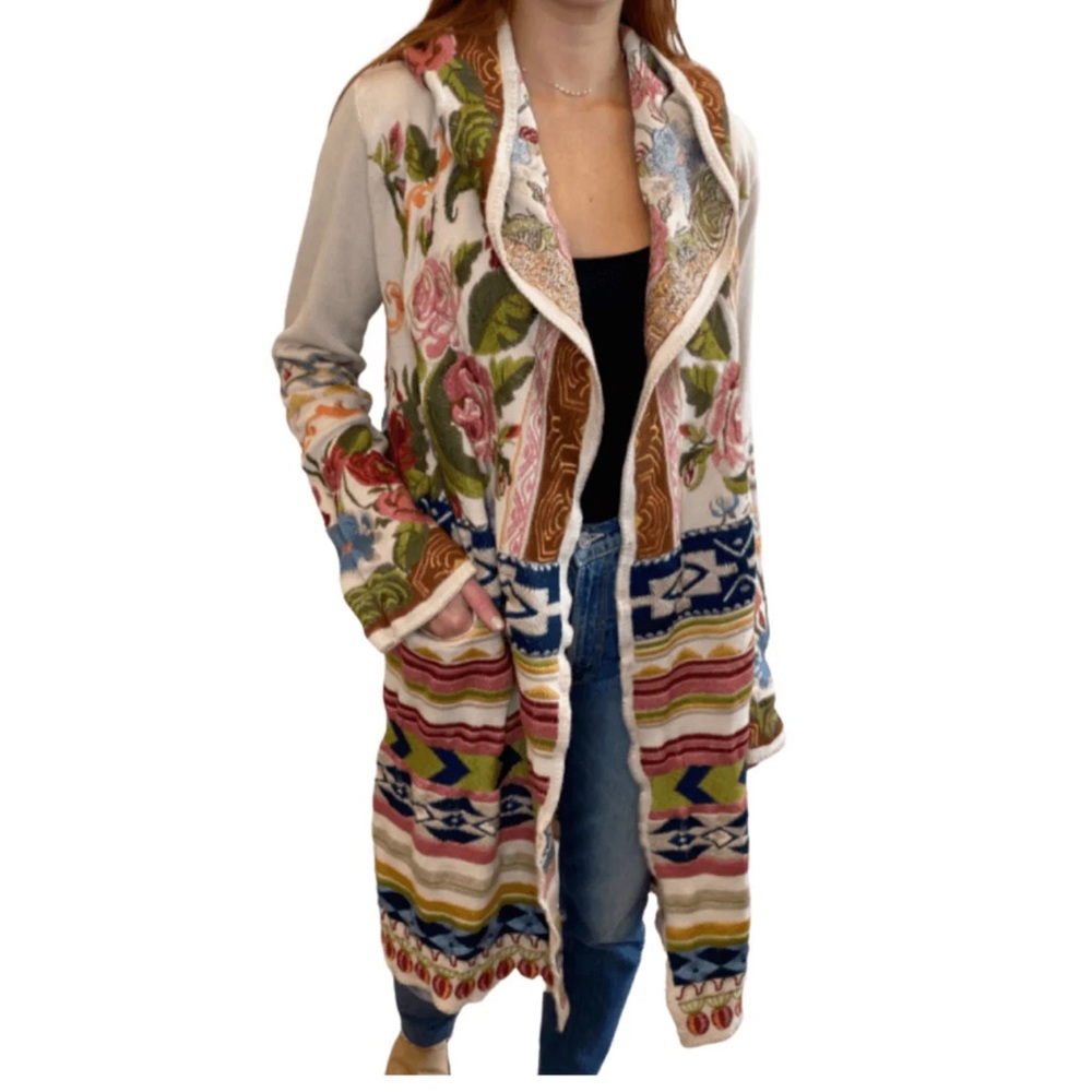 johnny was jora duster in ecru Size large